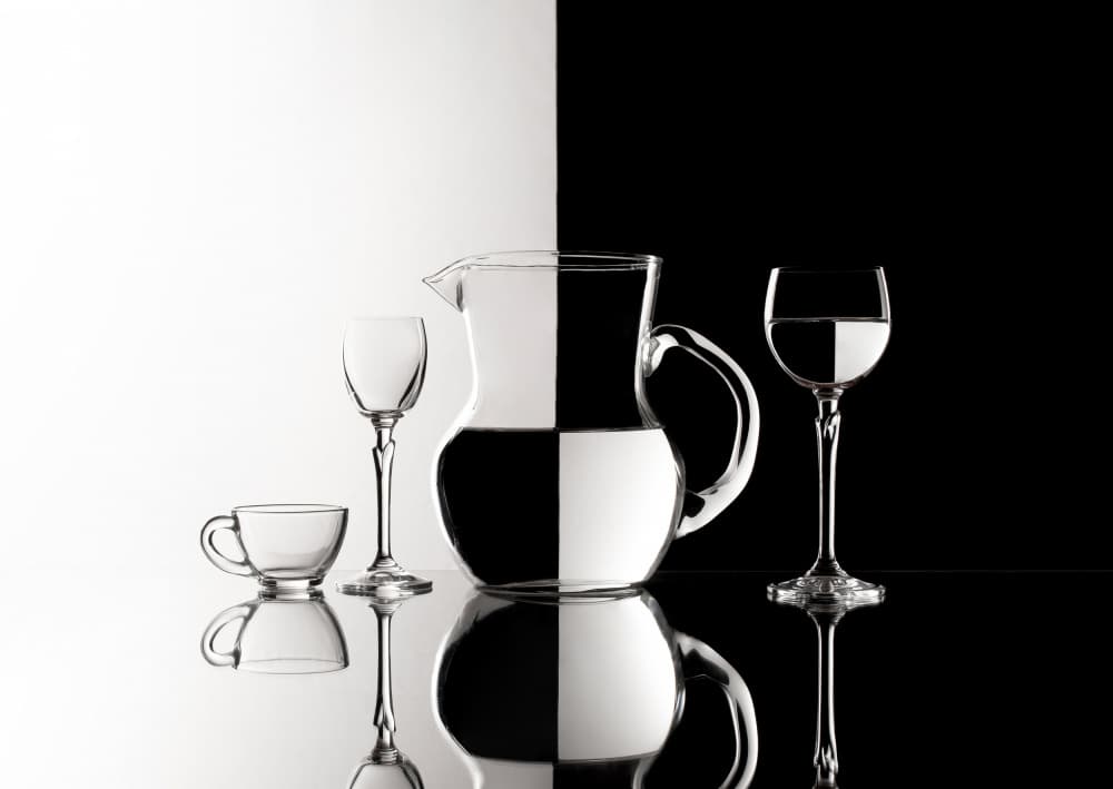 Clear Glass Contrast by Margareth Perfoncio — canvas wall art