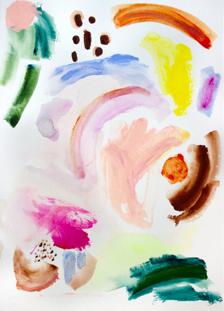 Vibrant Abstract Strokes by Gemma Bardot — canvas wall art