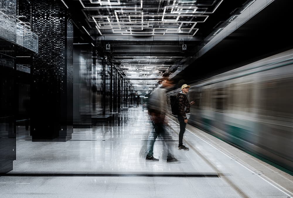 Modern Metro Motion by Carmine Chiriacò — canvas wall art