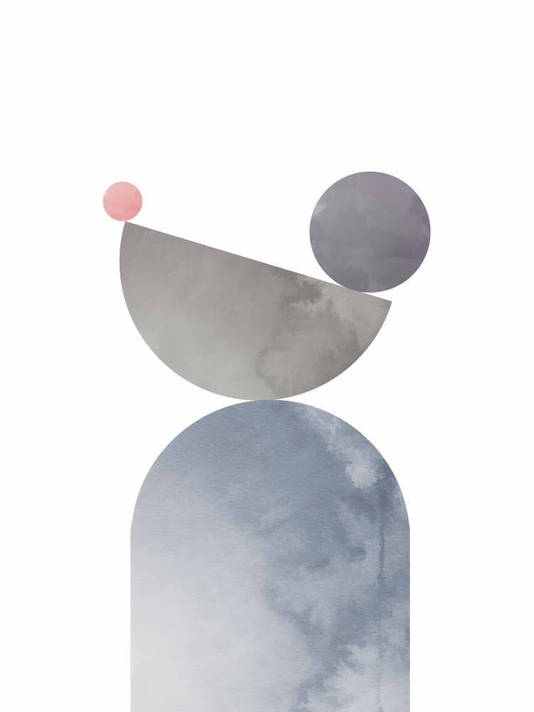 Soft Geometric Balance by Pictufy Studio II — canvas wall art