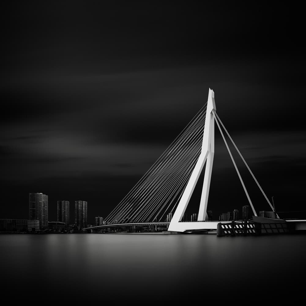 White Bridge Cityscape by Haggard — canvas wall art