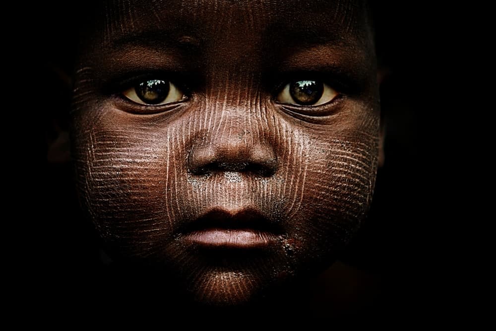 Solemn African Child by Sergio Pandolfini — canvas wall art
