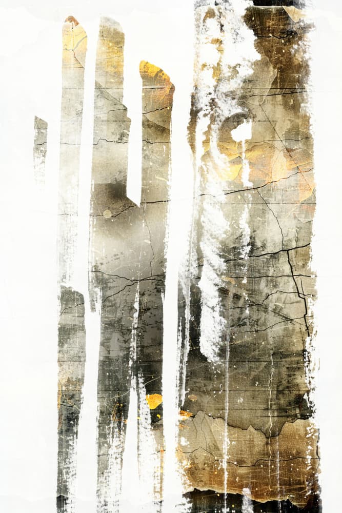 Cracked Gold Textures by Rafal Kulik — canvas wall art