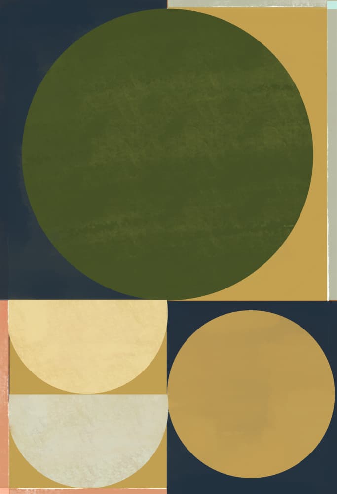 Geometric Color Blocks by Nilesh Kulkarni — canvas wall art