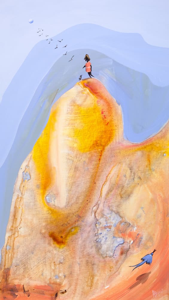 Colorful Mountain Journey by Adam Bogusz — canvas wall art