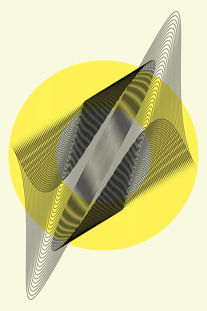 Abstract Line Illusion by Petr Strnad — canvas wall art