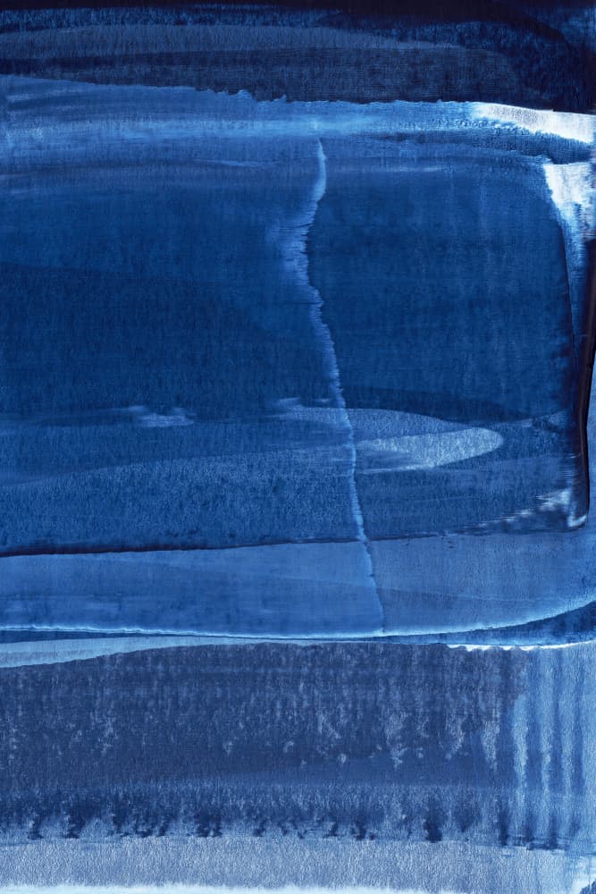 Blue Texture Flowing Vertical Lines by uplusmestudio — canvas wall art
