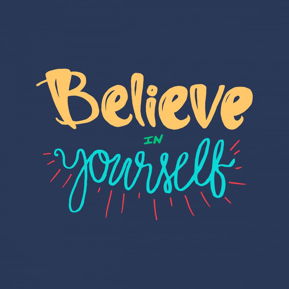 Believe In Yourself Quote by Marika Barsrsind — canvas wall art