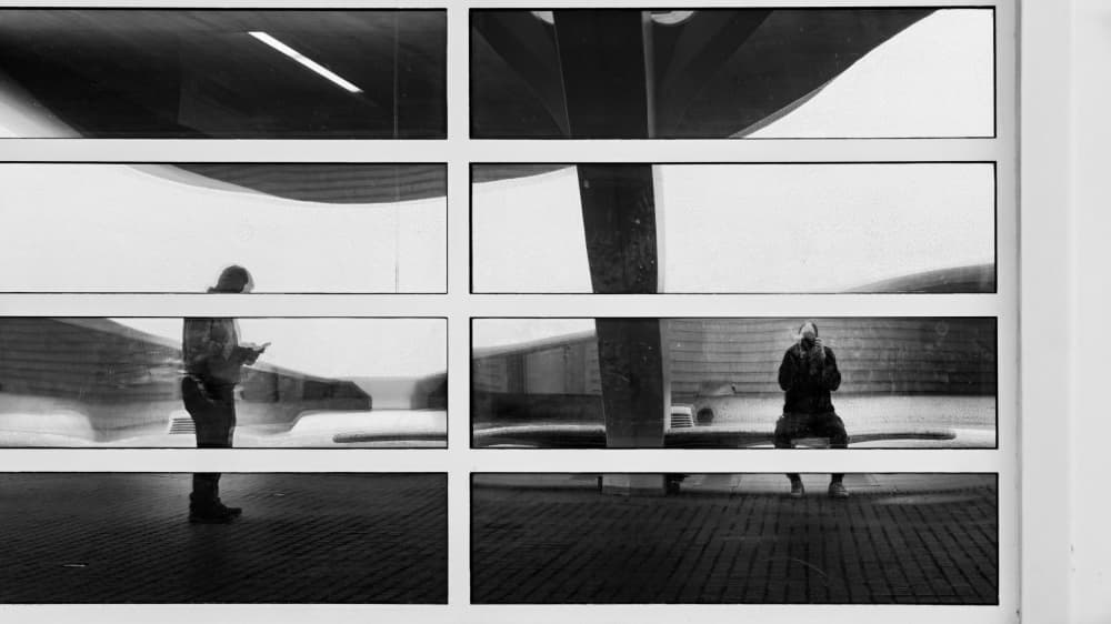 Urban Grid Reflections by Gustavo Ribes — canvas wall art