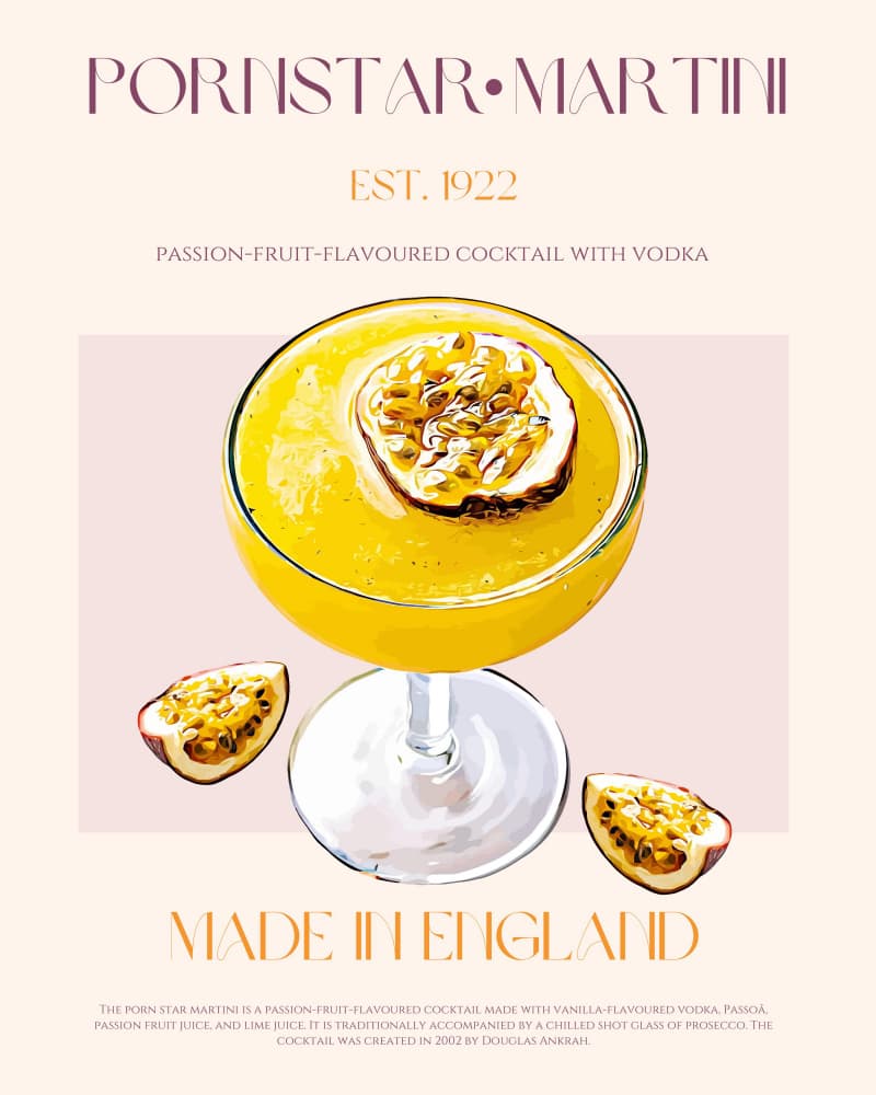 Vibrant Passionfruit Cocktail