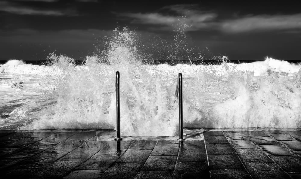 Stormy Sea Splash by Piera Polo — canvas wall art