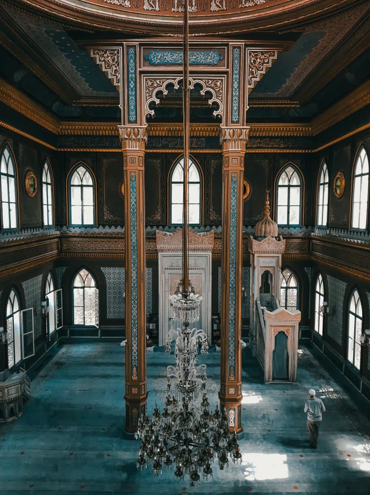 Majestic Mosque Interior by Noureddin Abdulbari — canvas wall art