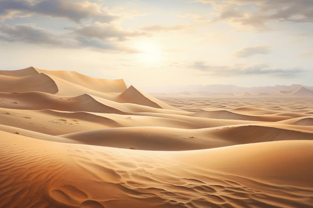 Golden Desert Dunes by Bernardine de Laat — canvas wall art