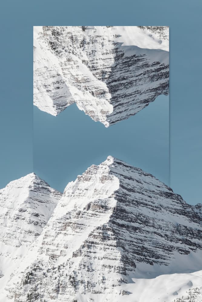 Mirrored Winter Peaks