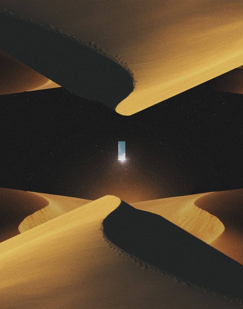Starry Desert Portal by Fran Rodríguez — canvas wall art