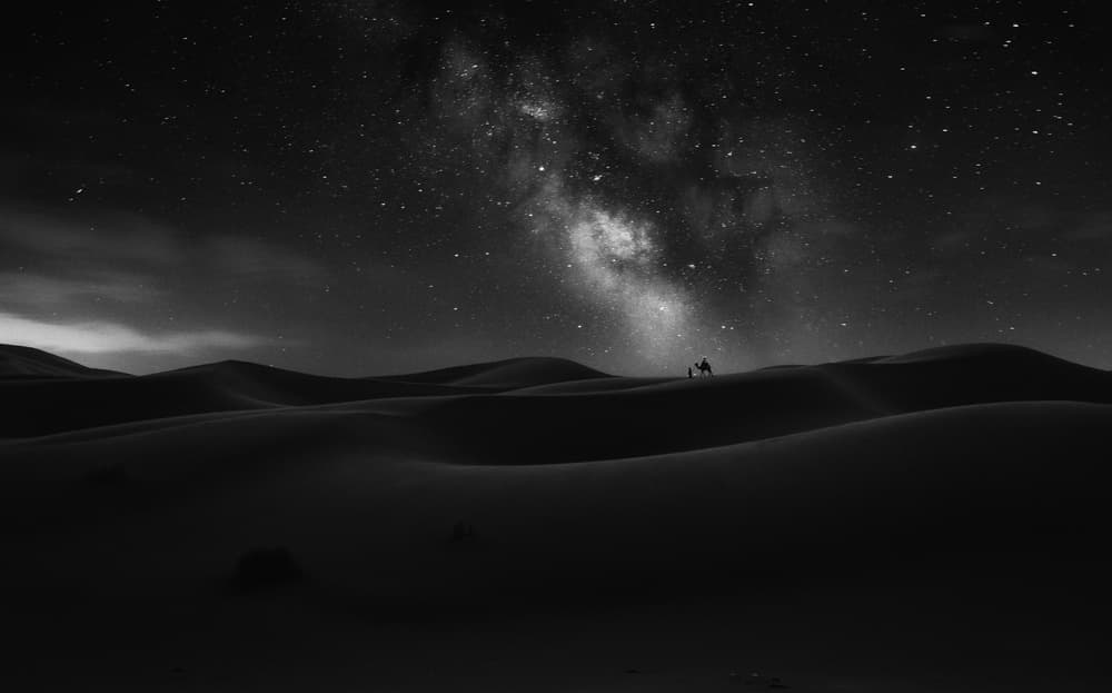 Milky Way Desert Journey by Jorge Ruiz Dueso — canvas wall art