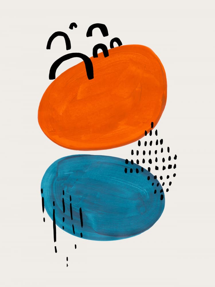 Modern Organic Shapes by Ejaaz Haniff — canvas wall art