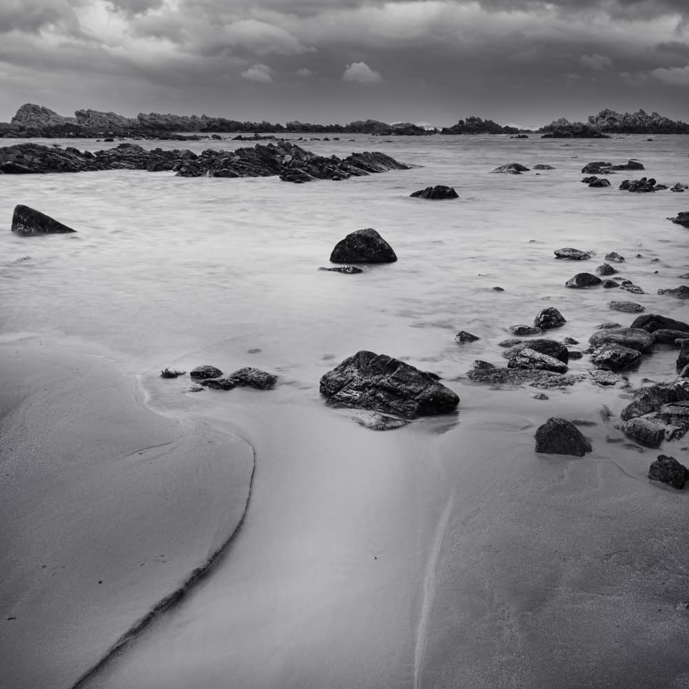 Moody Rocky Beach by Ray Truter — canvas wall art