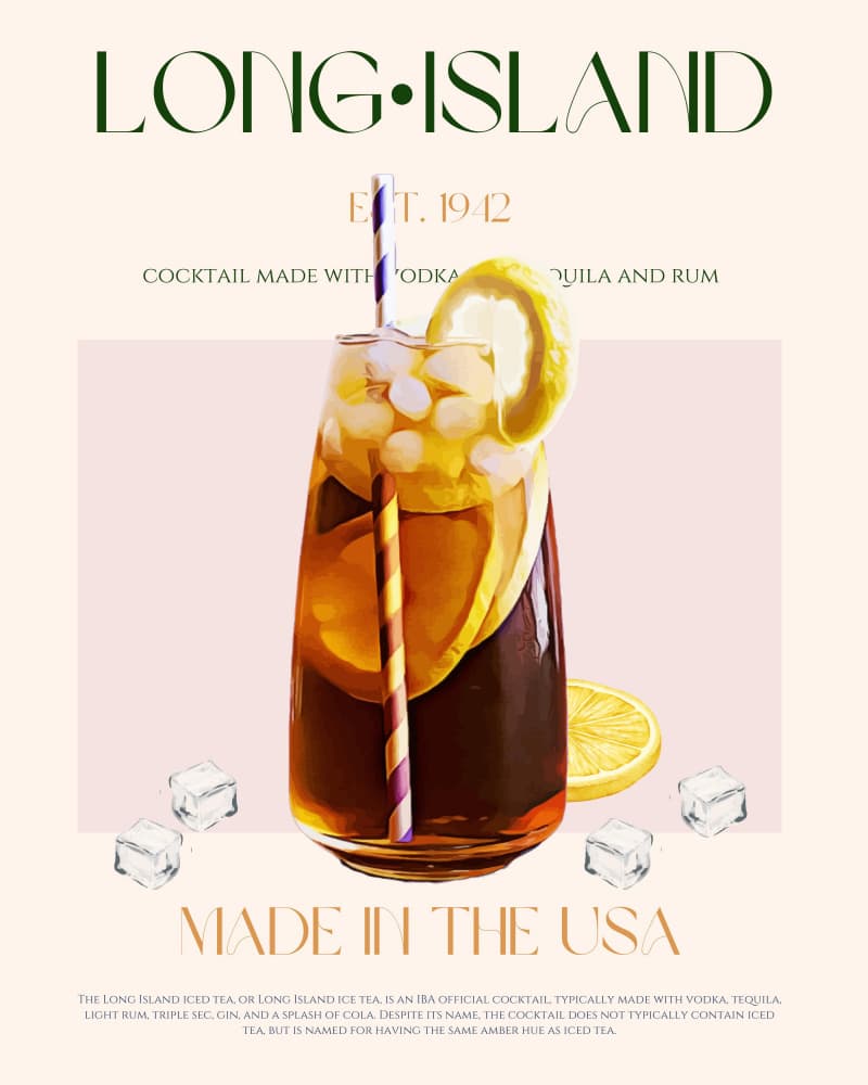 Long Island Iced Tea by Nazma Khokhar — canvas wall art