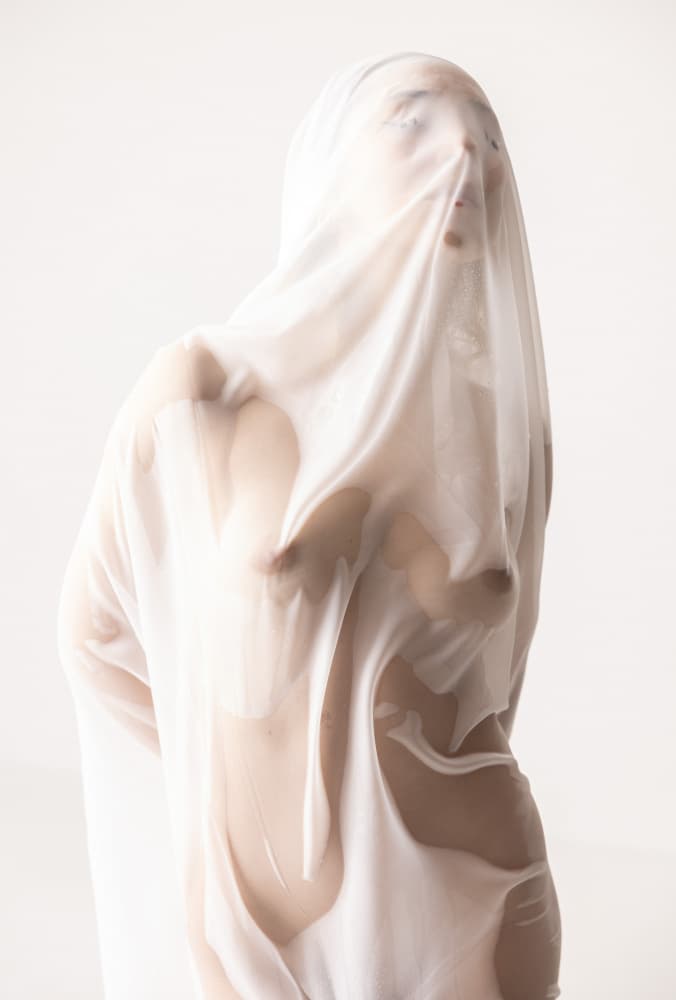 Ethereal White Form by Enis Onur — canvas wall art