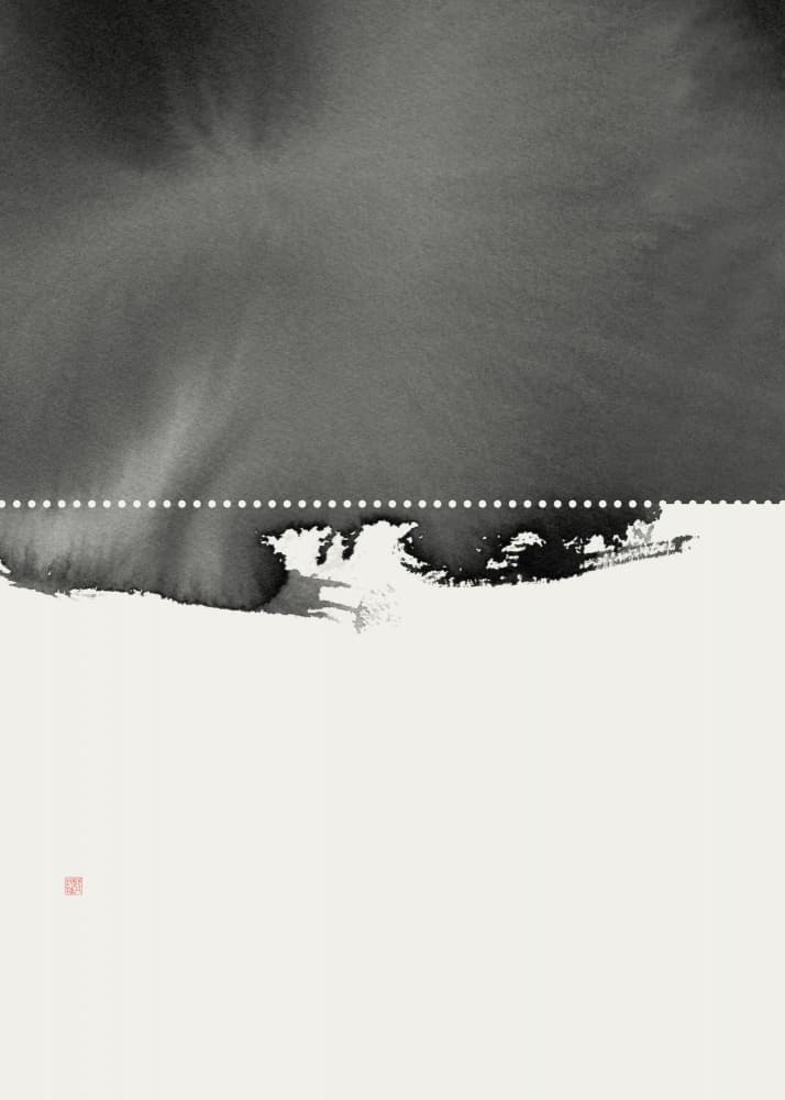Zen Ink Divide by Thoth Adan — canvas wall art
