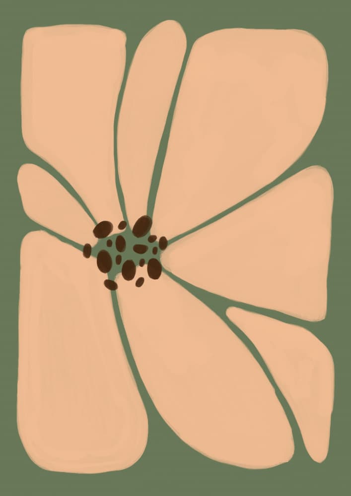 Soft Abstract Flower by Natasha Playell — canvas wall art