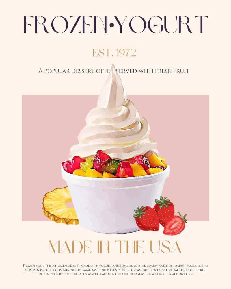 Frozen Yogurt Delight by Nazma Khokhar — canvas wall art