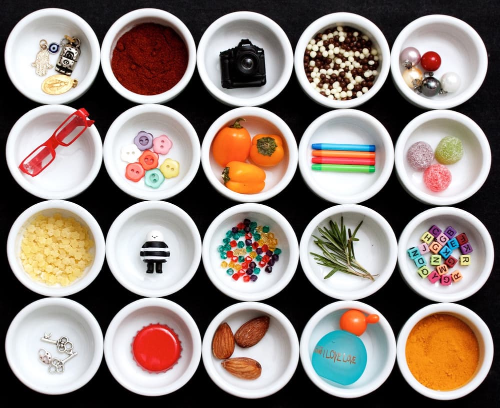 Colorful Bowl Collection by Sarah Saratonina — canvas wall art
