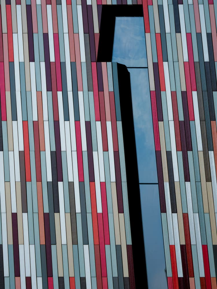 Abstract Colorful Facade by Marius Surleac — canvas wall art