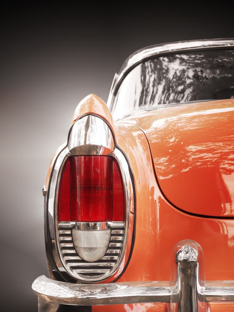 Vintage Orange Taillight by Beate Gube — canvas wall art
