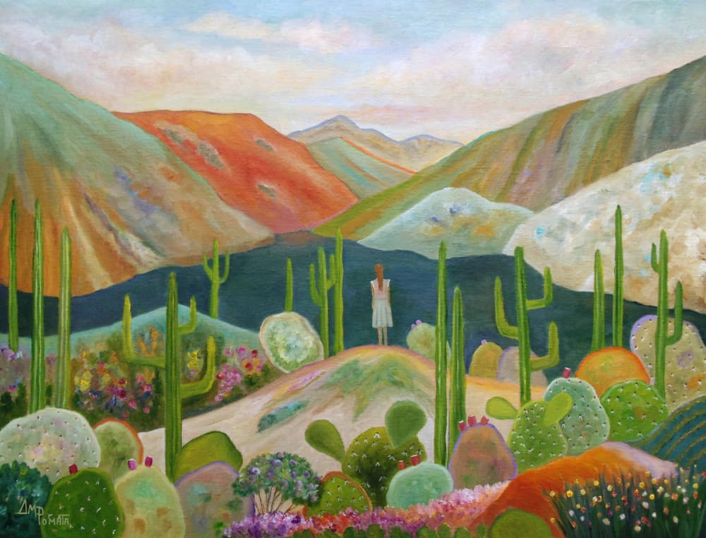 Colorful Desert Vista by Angeles M. Pomata — canvas wall art
