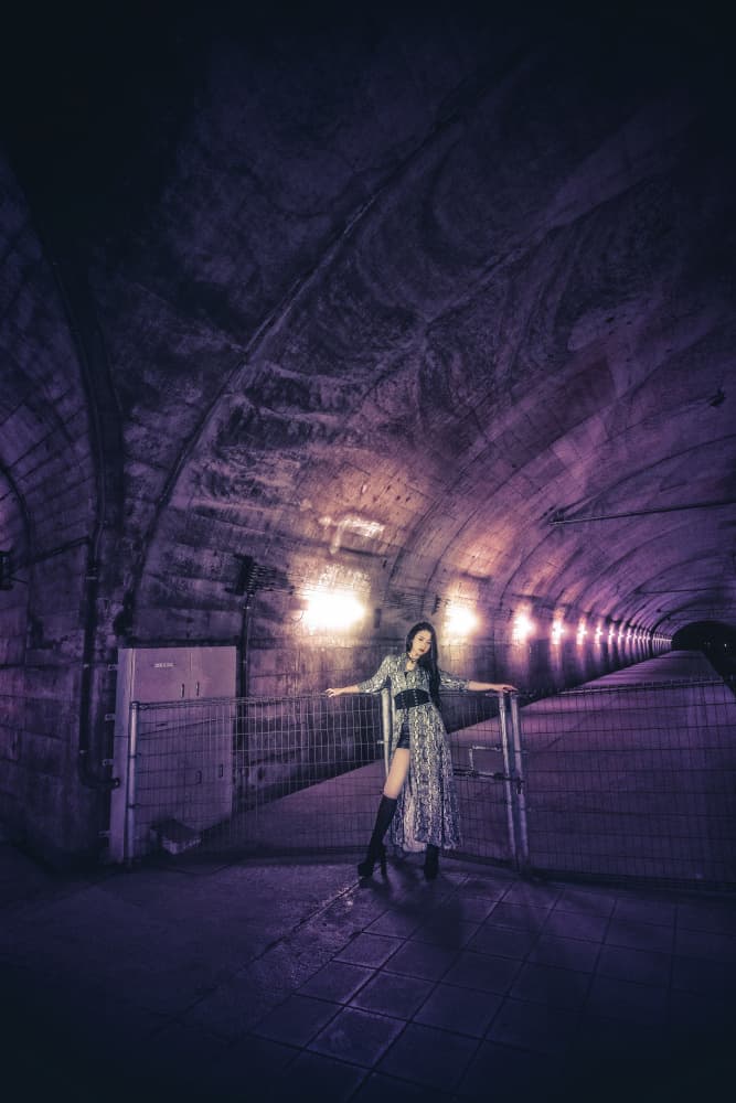 Stylish Woman Underground by KOIKI — canvas wall art
