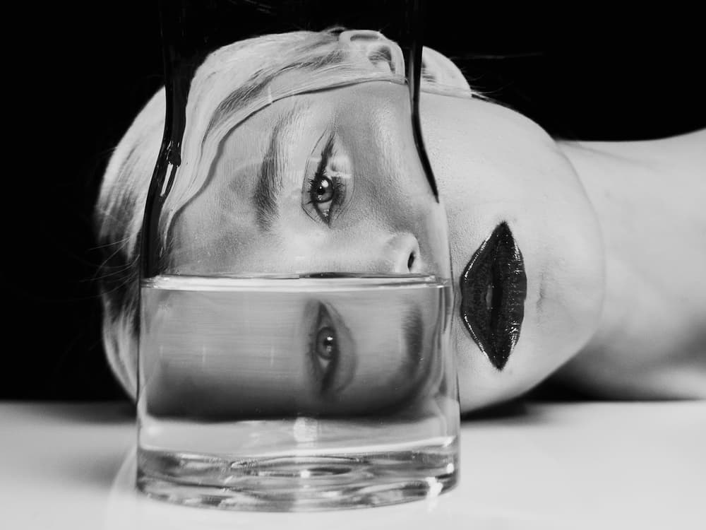 Surreal Liquid Reflection by Marius Cinteza — canvas wall art