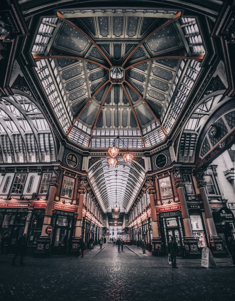 Ornate Market Hall by David George — canvas wall art