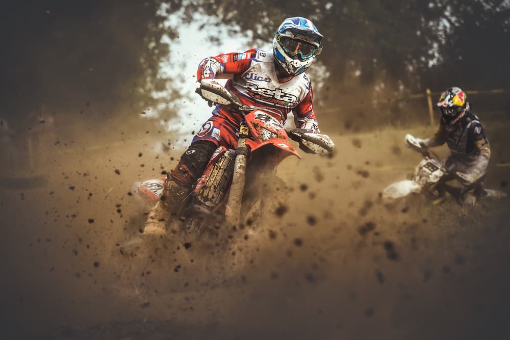 Extreme Motocross Action by Carlos Gonzalez — canvas wall art