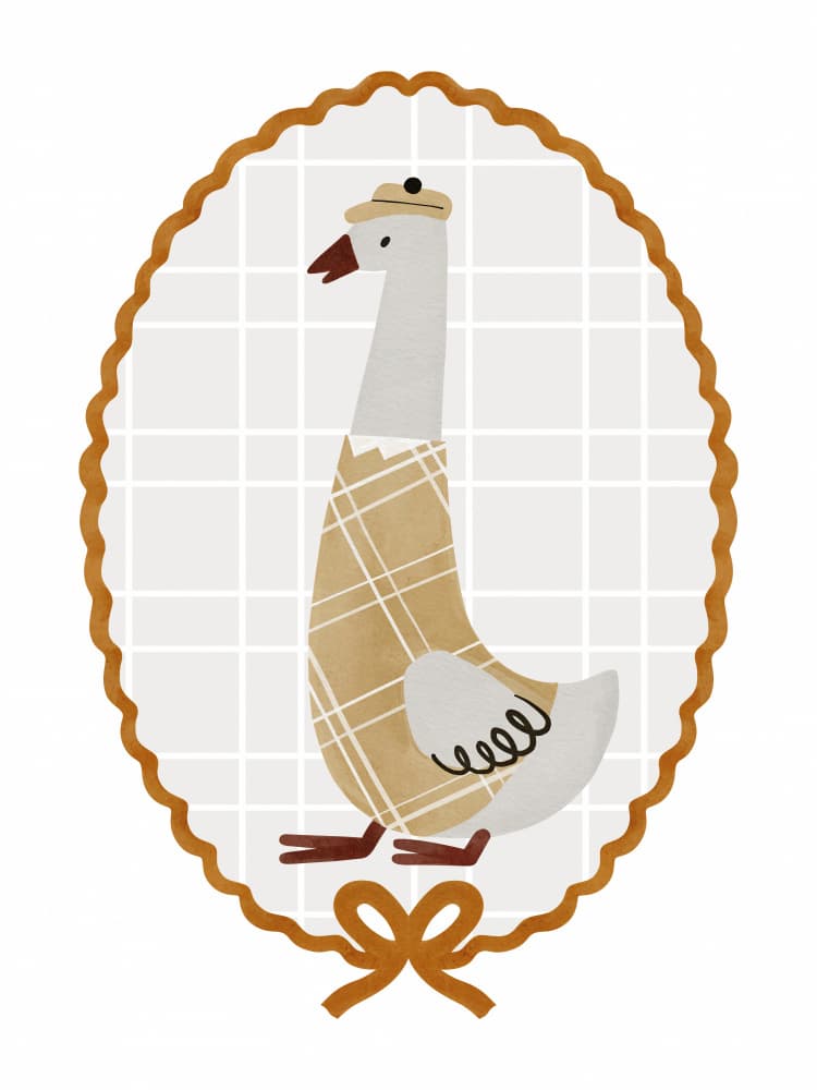 Chic Goose Couture by Treechild — canvas wall art
