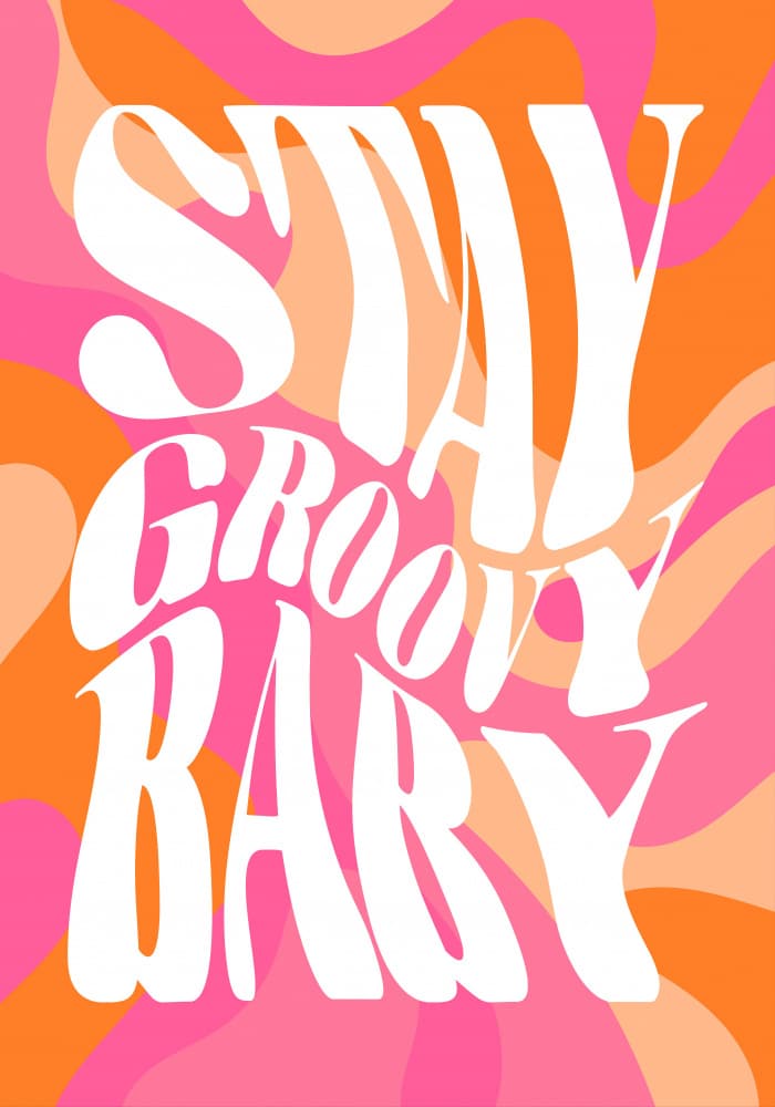 Stay Groovy by Athene Fritsch — canvas wall art