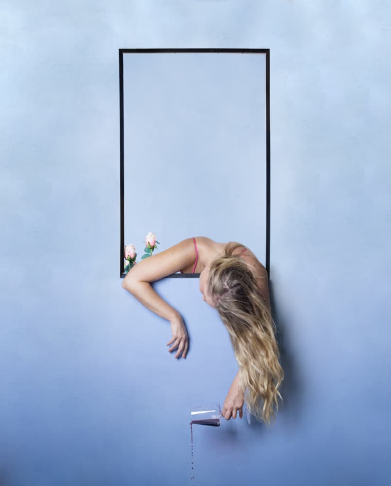 Graceful Woman Draining by Michael Allmaier — canvas wall art