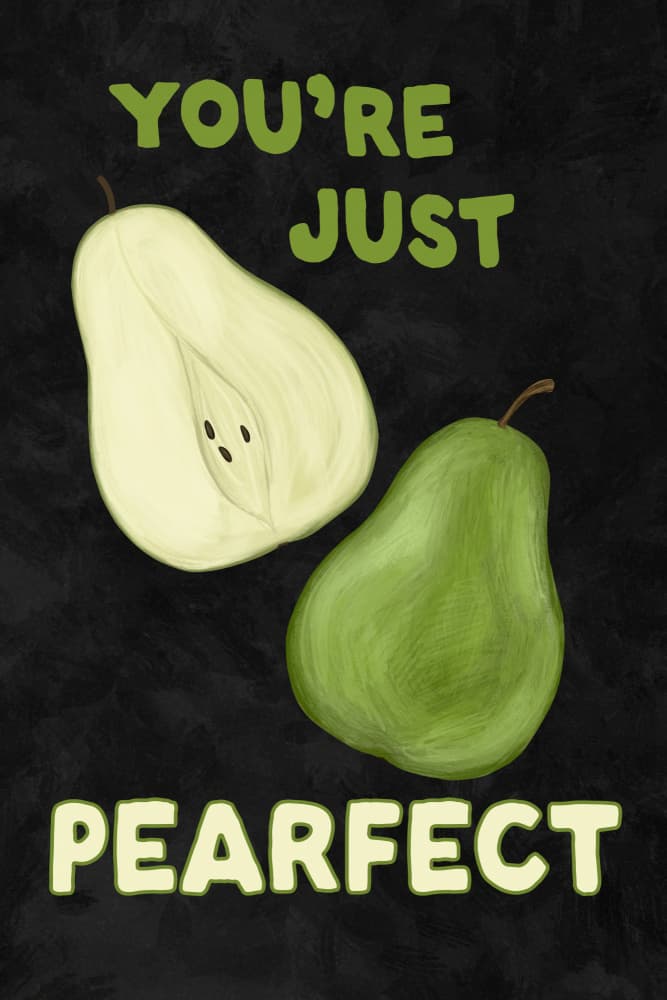 Perfect Green Pears by EMELIEmaria — canvas wall art