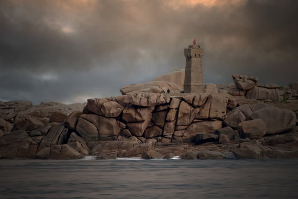 Rugged Coast Lighthouse by Isabelle DUPONT — canvas wall art
