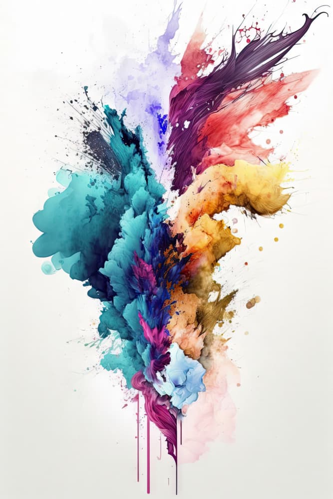 Vibrant Color Burst by Mauro — canvas wall art