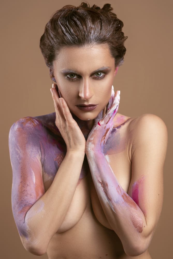 Artistic Painted Woman by Yoni Amar — canvas wall art