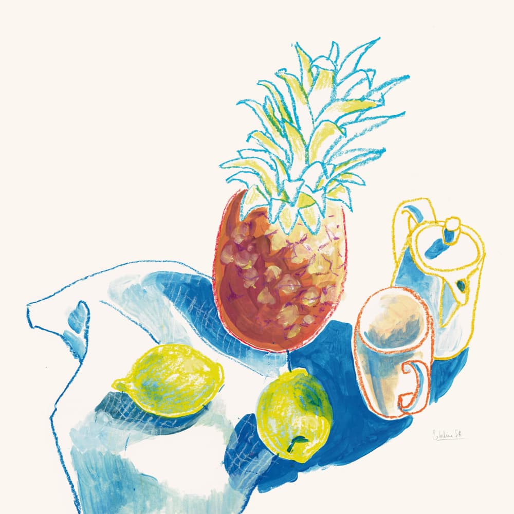 Fresh Tropical Still Life by Catalina Somolinos — canvas wall art