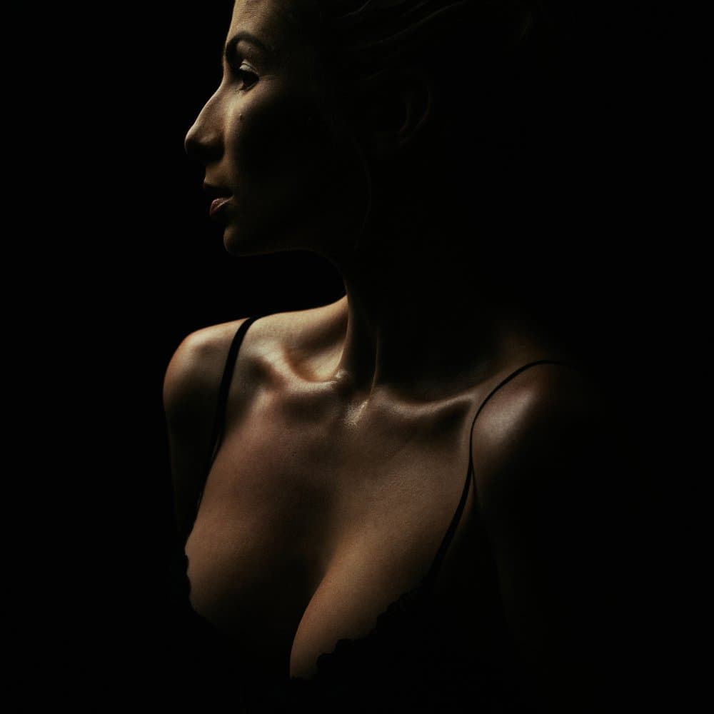Elegant Profile Portrait by Martin Krystynek MQEP — canvas wall art