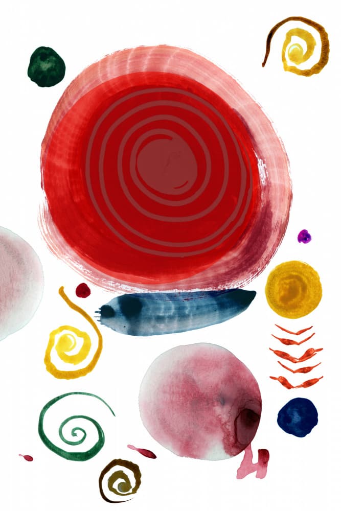 Colorful Abstract Forms by cartissi — canvas wall art