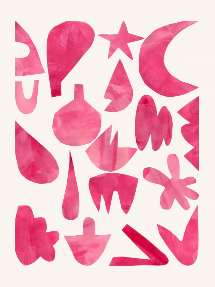 Vibrant Pink Abstractions by Ejaaz Haniff — canvas wall art