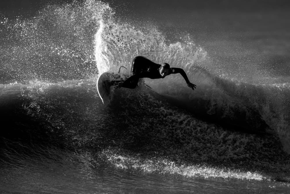 Dynamic Surfing Action by Massimo Mei — canvas wall art