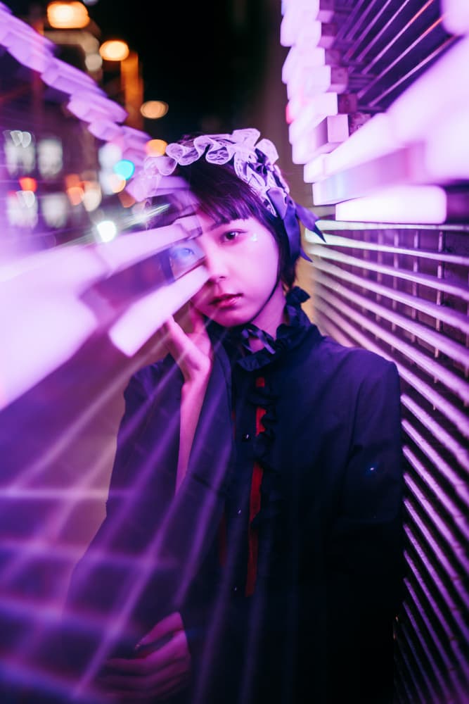 Purple Night Portrait by h112o1 — canvas wall art