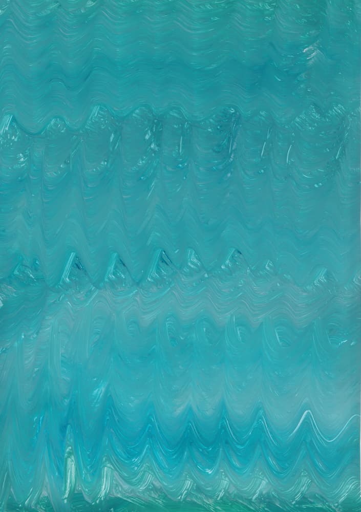 Fluid Teal Motion by Maira Ribena — canvas wall art