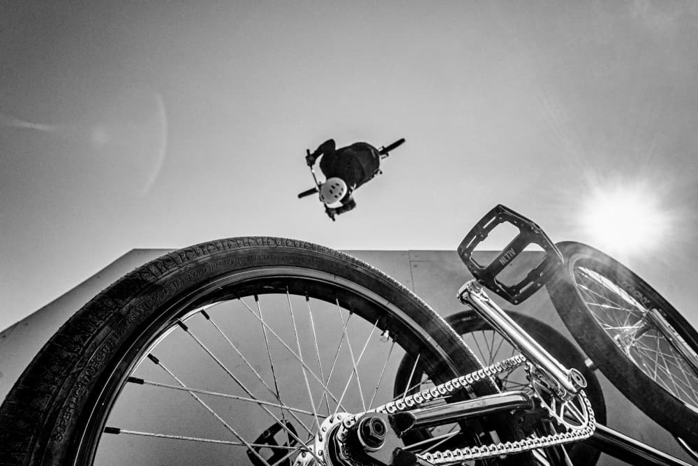 High Flying BMX by Adam Dauria ☂ — canvas wall art